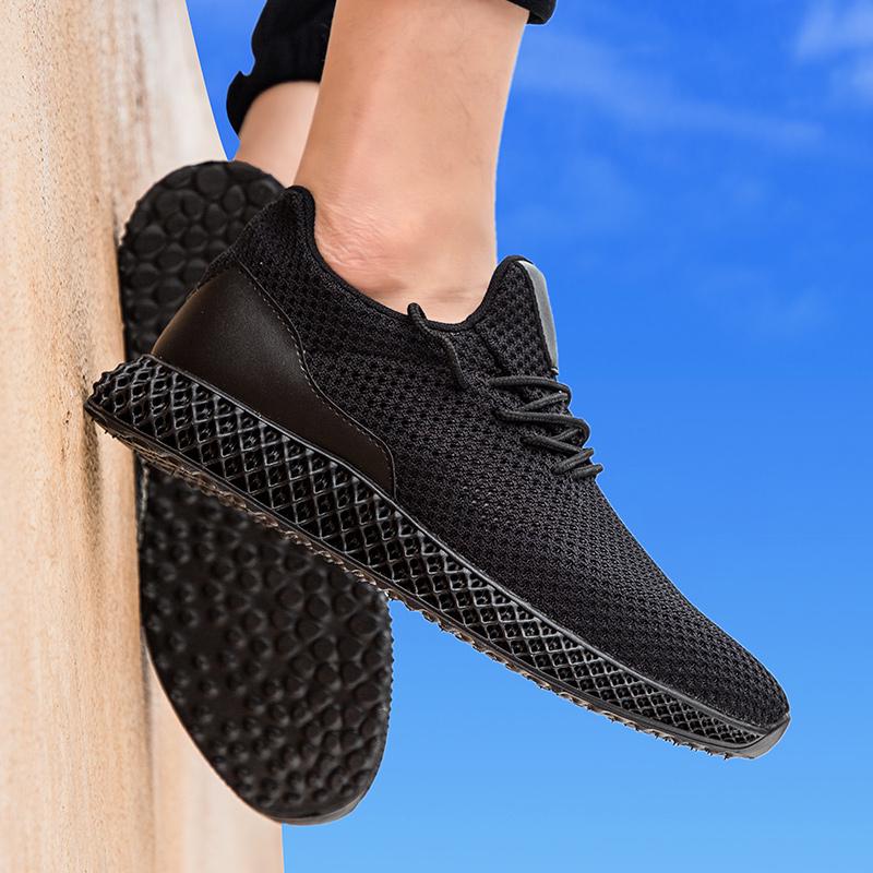 Compre Sapatos leves masculinos confortáveis almofada sapatos voando sapatos  de malha tecido sapatos de malha ao ar livre esportes barato — frete  grátis, avaliações reais com fotos — Joom