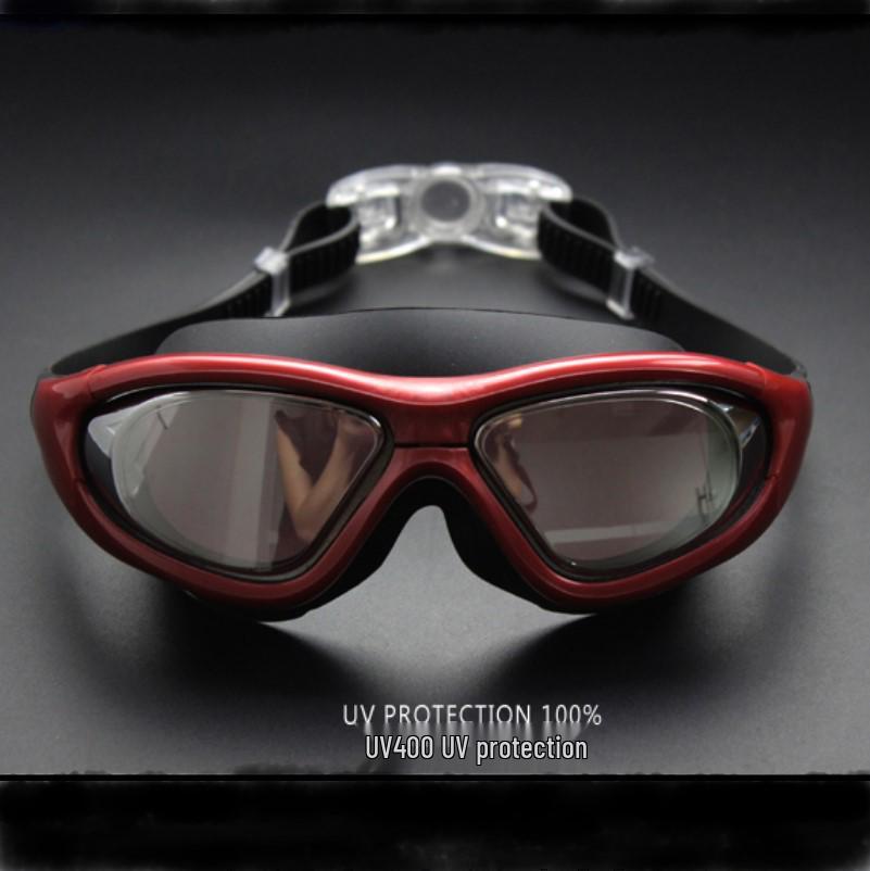 

Genuine Large Frame Anti-Fog Electroplated Swimming Goggles for Diving, Waterproof & Comfortable, Unisex