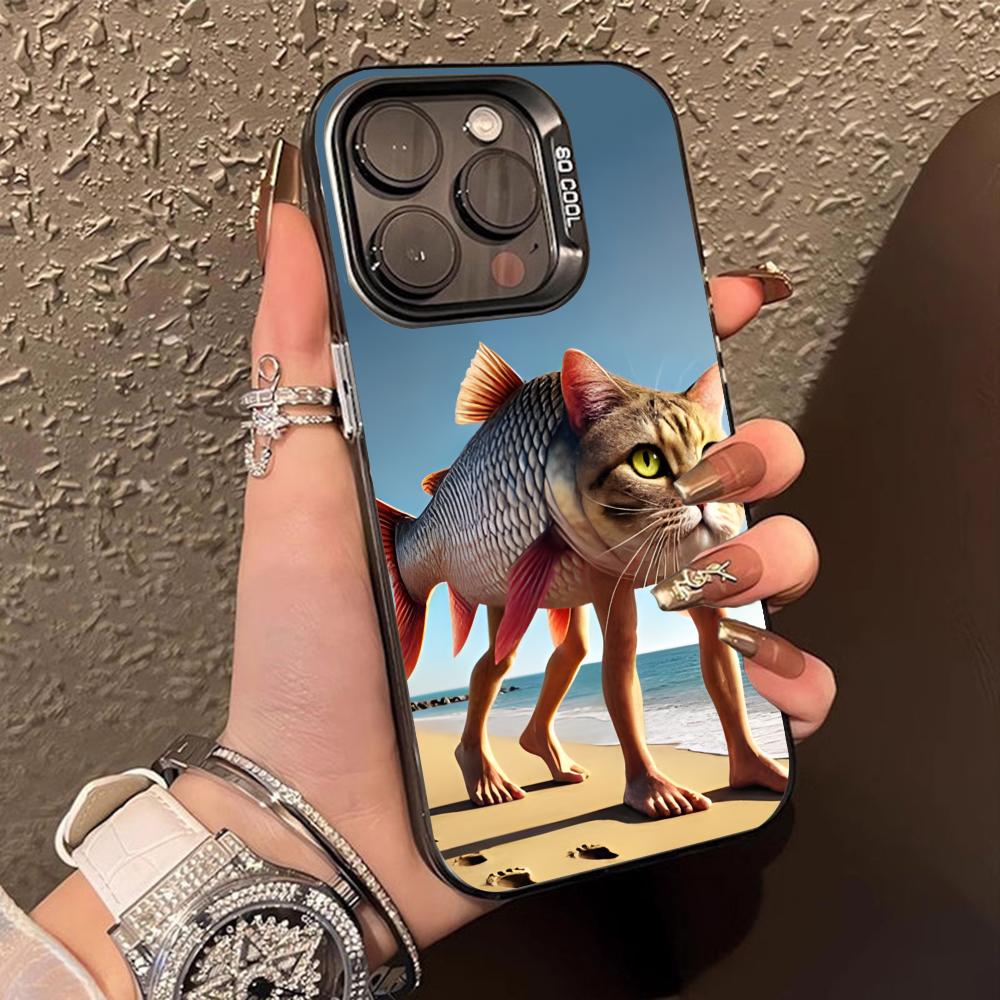 Italian Brainrot Mobile Phone Case for iPhone 16 15 14 13 12 11 X XR XS 8 7 Pro Max Plus Translucent Colour Printing Luxury