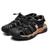 2023 Plus Size Men's Genuine Leather Closed-Toe Casual Outdoor Summer Sandals