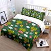 Cute Frog-Themed Pattern Set Exquisite Three-piece Bedding Set Gift for Kids and Adults