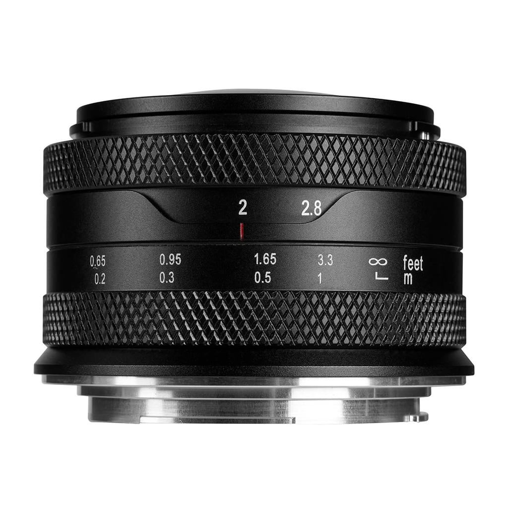 AstrHori Circular Fisheye Z MF Single Large Black 6.5mm F2.0 Lens, 192° Ultra-Wide Angle, APS-C Compatible, Mount, (Manual Focus), Focus, Aperture,