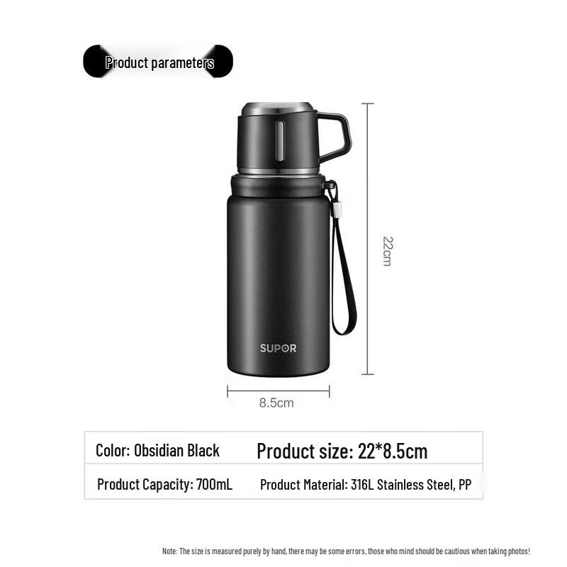 SUPOR 316L Stainless Steel Insulated Water Bottle 700ml