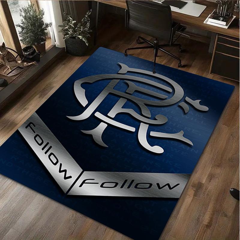 1Pc Rangers Football Club Print Rug - Home Decoration Carpet For Living Room Bedroom Flooring Computer Chair Area Rug
