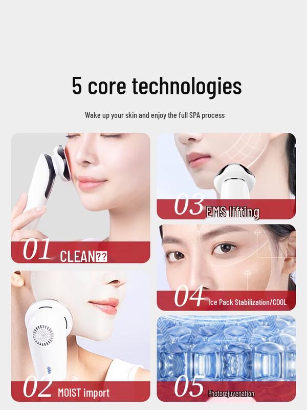 Anlan Color Light Warm Facial Cleansing & Rejuvenation Device