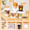 Miao Jiayi Disposable Fortune Sticker Plastic Milk Tea Cup Set