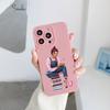 Read Book And Coffee Girl Phone Case Cute Cover for Iphone 7 8 Plus SE 2020 13 14 12 11 Pro Max X XS XR Soft Silicone Back Cover