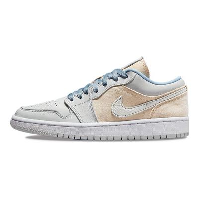 Air 1 Low Sail Canvas Women Sneakers White Iris-Whisper Worn-Blue DQ4151-500