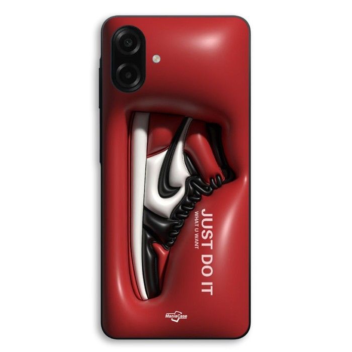 Hülle Für Samsung Galaxy A08 Air Jordan iconic just do it Maniacase schwarz