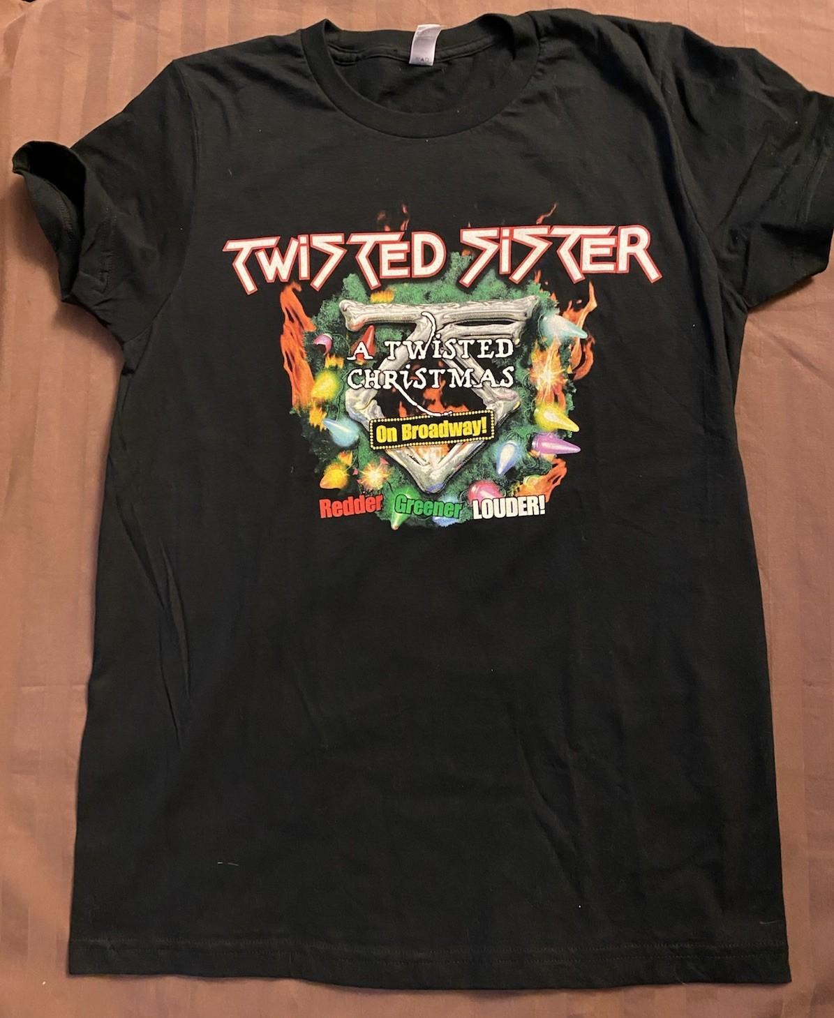 Twisted Sister 2009 A Twisted Christmas Tour Concert Black T-Shirt Youth XL Unisex T-Shirt XL