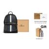 Coach Zaino Grande Capacità West 35 Classic Monogramma Blu e Bianco a Strisce Zaino da Uomo Nero Grigio 3001-QBOH0