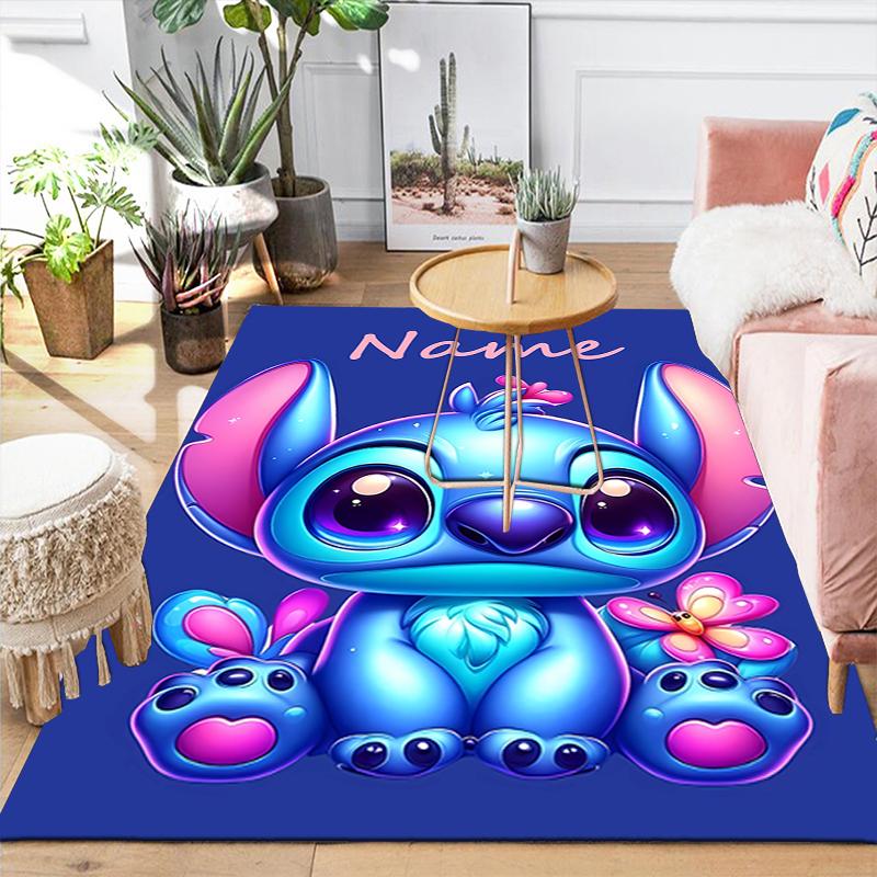 Custom 1Pc Lilo Stitch Galaxy Adventure Rug Office Carpet Indoor Outdoor Entrance Doormat Nonslip Soft And Comfortable Living Room D291616