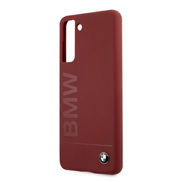 Case Bmw Bmhcs21Mslblre S21+ G996 Red Hardcase Silicone Signature Logo