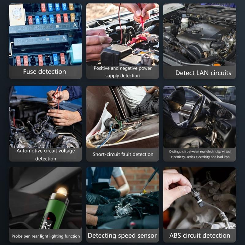 Heavy Duty Automobile Circuit Tester,  5V-30V Test Light with Extended Test Cable Circuit Voltage Tester for Car