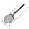 ABIYY-Turning Pizza Peel with 8 inch Aluminum Round Pizza Paddle, 23.6 inch Overall, Outdoor Pizza Oven Accessories