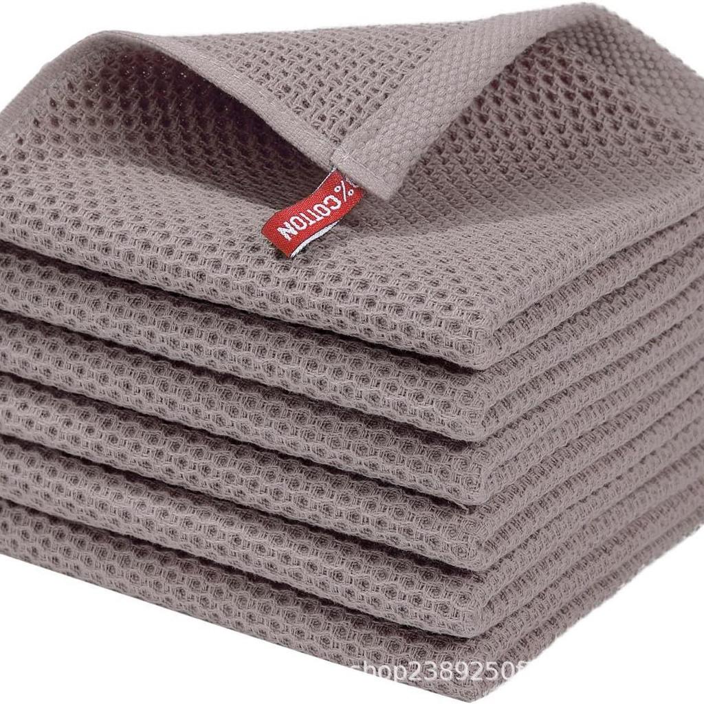 High Absorbency Quick-Dry Waffle Cotton Kitchen Towels