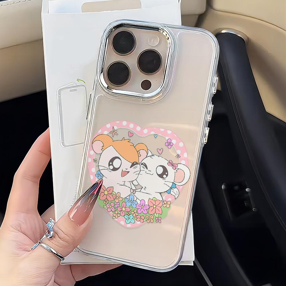 Cute Hamster Phone Case for Xiaomi Redmi Note A5 A3 15 14 13 14c 13c 12 11 12s 12c 10c 10 9 Pro Plus 4G 5G Transparent Cover