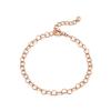 Heart Chain Silver Pink Bracelet Tbssvp11838M