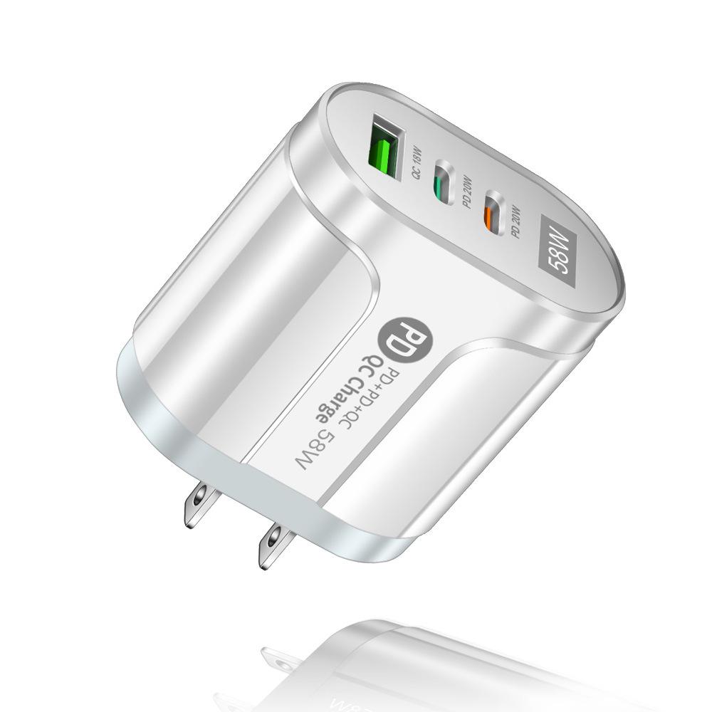 Luminous 58W Dual Fast Charger with 2PD & QC3.0 - EU/US/UK/KR/AU Standard