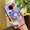 Quicksand Kickstand Phone Case For Nokia 5.4 Phone Lens Protection Cartoon Soft Case Dirt-resistant Durable Protective
