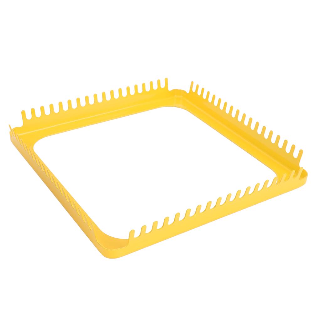 Kit de țesut de țesut, metal galben, 18 dinți, cadru de țesut pătrat pentru tapiserii, eșarfe, pălării