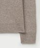 Seteo Basic Logo Jacquard Crew Neck Knit Beige