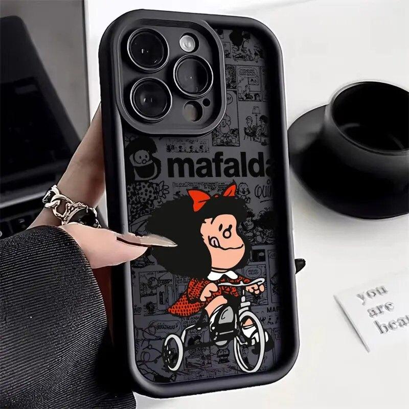 Phone Case For Huawei Honor 600 400 Lite Pro 90 200 Lite X9D X8C X8D X8A X6A X6B X7A X7B X7D PRO 5G Cartoon Mafalda Cover