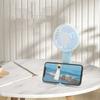 1PCS Mini Portable Multifunctional Folding Small Electric Fan USB Office Desktop Mini Portable Big Wind Palm Fan