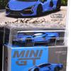 MINI GT 164 Scale MiJo EXCLUSIVE - LAMBORGHINI REVUELTO (BLU ELEOS) MiJo Exclusive