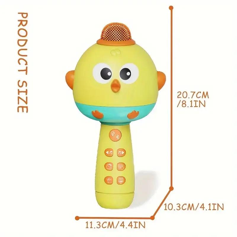 Kid Wireless Microphone Audio Integrated Machine Cartoon Children's Microphone  Bluetooth Early Education Music Baby Toys
