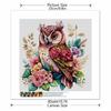 New Arrival 5D DIY Full Circle Diamond Painting "Painted Owl" Embroidery Cross Stitch Home Decor Gift
