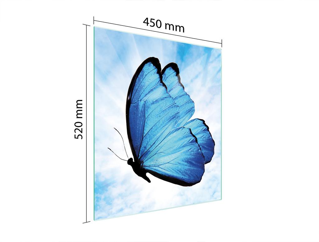 SZKLANA DESKA DO KROJENIA 45x52 MOTYL