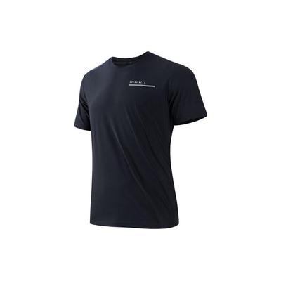 Edzősorozat Egyszínű Kerek nyakkivágás Rövid ujjú Póló Férfi Felsők Fekete 152327155-2