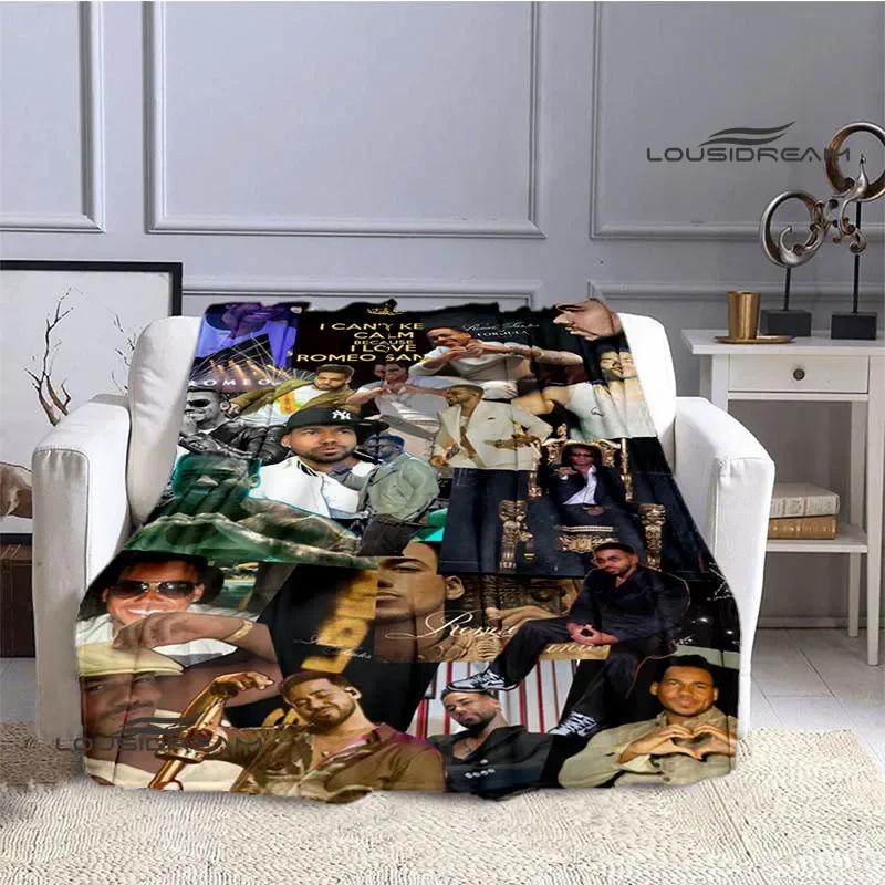 Latin singer Romeo Santos blankets Flannel Warm blanket soft and comfortable blanket picnic blankets bed linings birthday gift