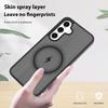 Capa Ultra Fina Compatível com MagSafe para Samsung Galaxy S24 FE Plus Ultra A56 A36 A26 A16 - TPU/PC Toque Suave Sedoso Carregamento Sem Fio Capa à Prova de Choque