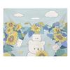 Cute Girly Heart Cartoon Bear Art Hanging Cloth Home Wall Decoration Tapestry Office Living Room Tapestry