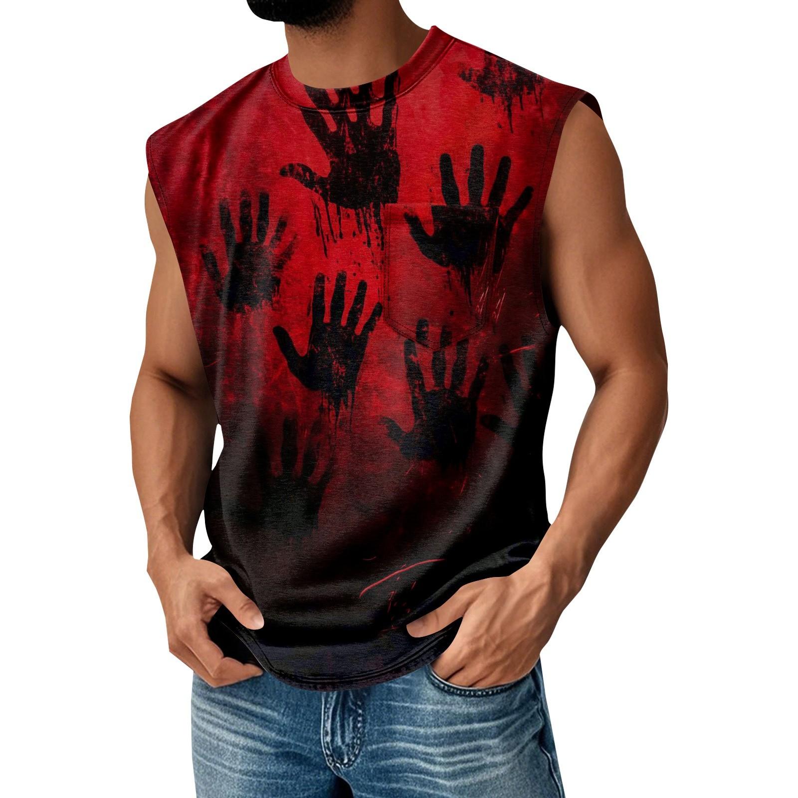 

Мужской летний однотонный спортивный жилет с карманами, мужской спортивный повседневный жилет XXL