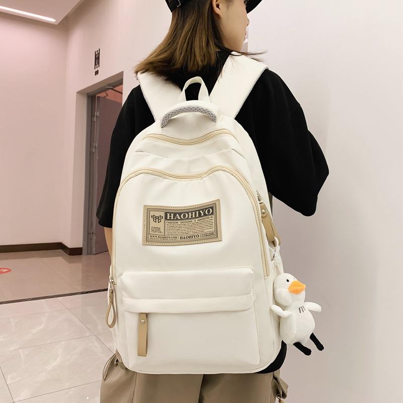 Schoolbag Korean Version Casual Backpack Large Capacity Schoolbag Primary School Junior High School Student Schoolbag Fashionable New Commuter