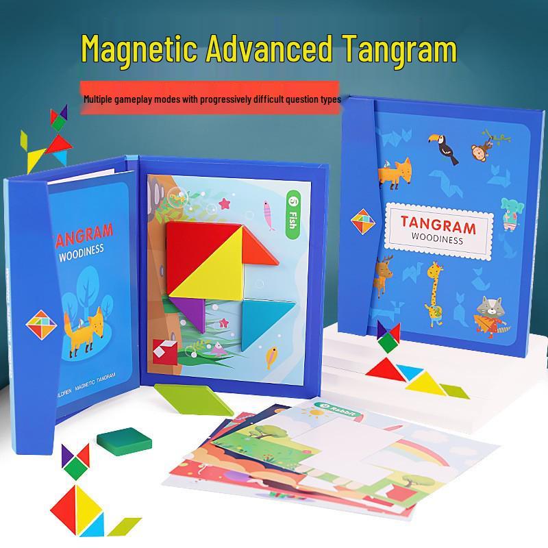 Magnetic Tangram Puzzle for Elementary Students: Enhancing Math and Cognitive Skills