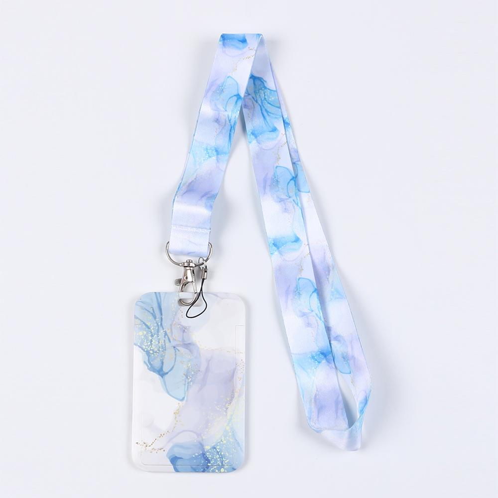 Handy Umhängeband Crossbody mit Handschlaufe Marmormuster Kartenfach Hülle für Bus-/Ausweiskarte Handy Umhängebänder Verstellbarer Riemen