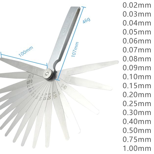 Deepa Ribusu Adjustable Wrench Thickness Gauge Tapet, Set of 3, Valve Clearance, Horizontal Engine,
