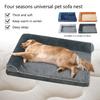 Comfortable Dog Couch Bed with Eggs Shape Foams Double Side Pillows Removable Cover NonSlip Dog Bedding for Winter