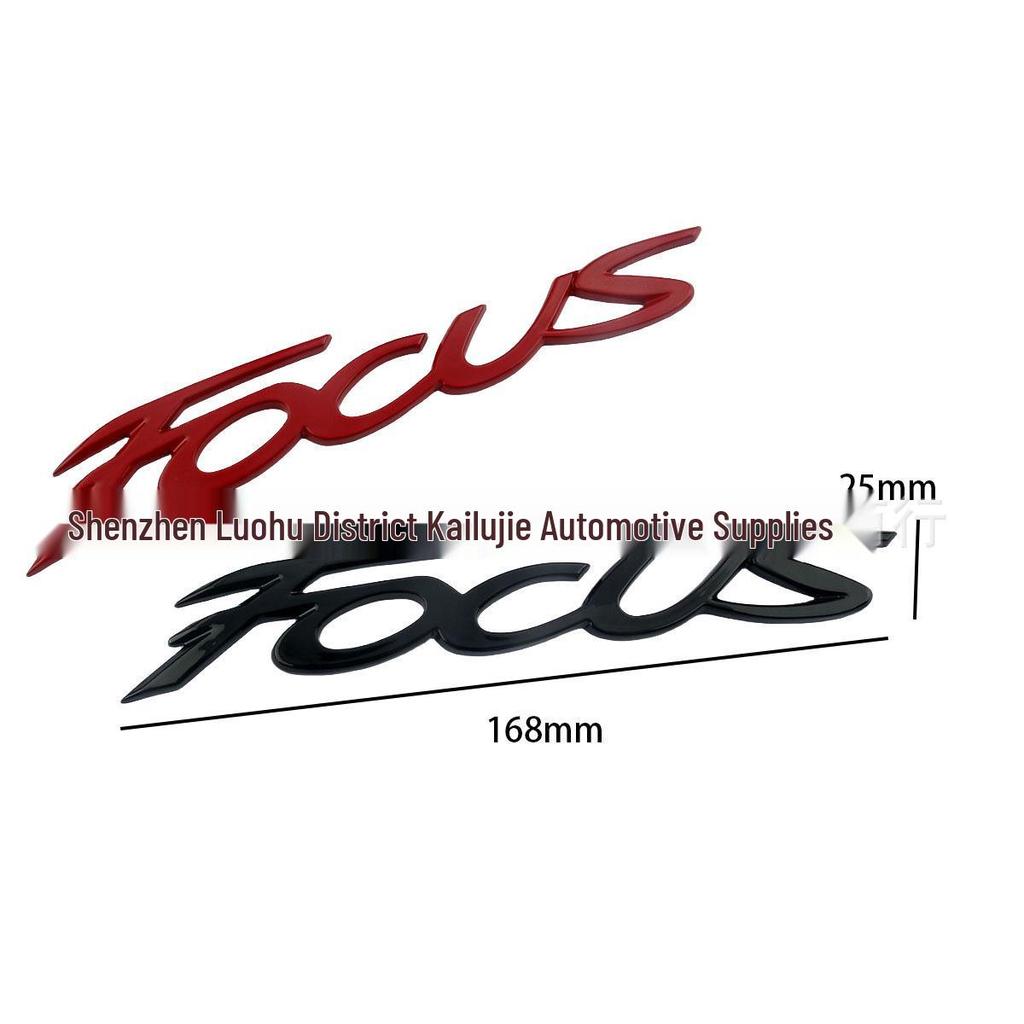 FOCUS Metall Auto Kofferraum Aufkleber: Englischer Buchstabenaufkleber für Ford Focus