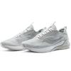 Saucony Humming 1 Sports Fabric Shock Absorption Non-Slip Wear-Resistant Breathable Low-Top Running Shoes Men sneaker White Gray S28160-1