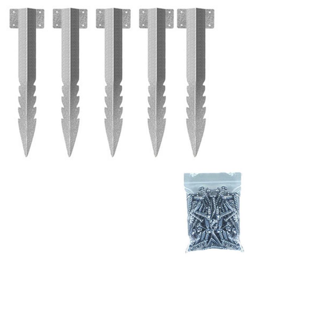 

Steel Construction Railway Sleeper Bracket Serrated Design Metal Material Post Bracket Small Size Heavy Duty