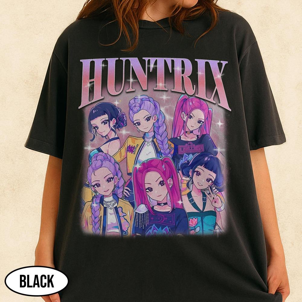 

Huntrix Bootleg Shirts Kpop Demon Hunters Girls Group Shirts Demon Hunters Merch Huntrix Demon Hunters Shirts Huntrix Shirts XL
