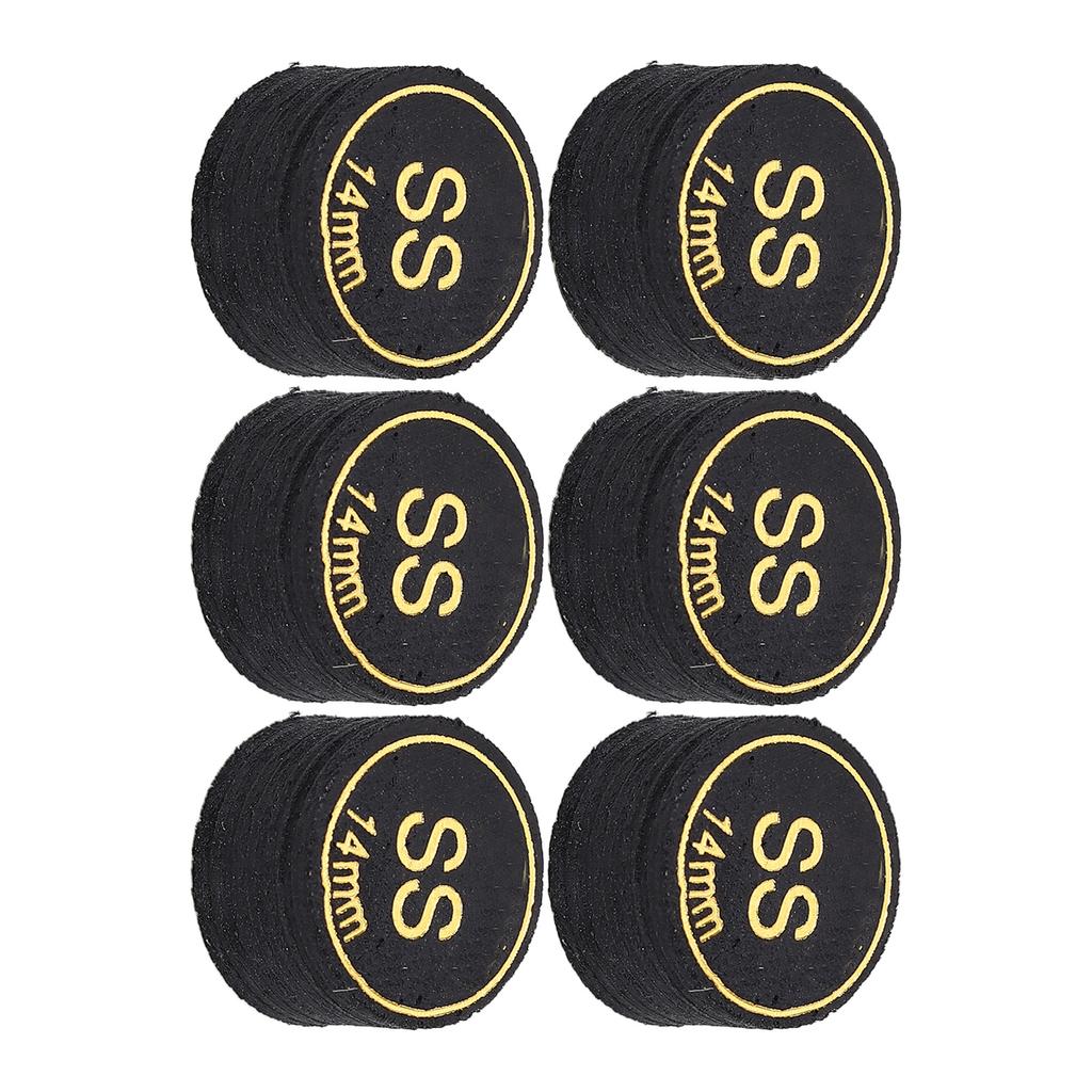 6pcs Pool Cue Tips Professional Multi Layers Billiard Pool Cue Tips Replacement for Pool Cues and