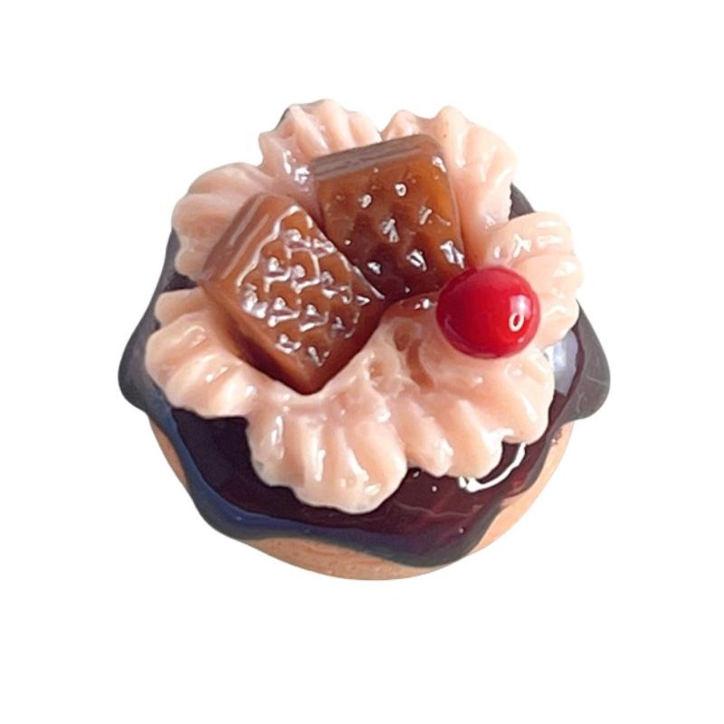 Handmade Resin Cake Accessories For Diy Keychains And Pendants Realistic 3d Simulation