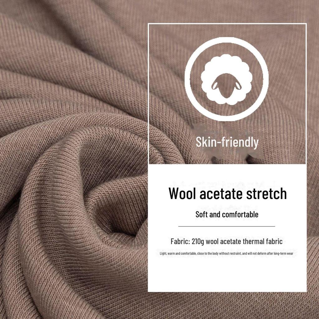 Wool Silk Slim Fit Thermal Velvet Top for Women