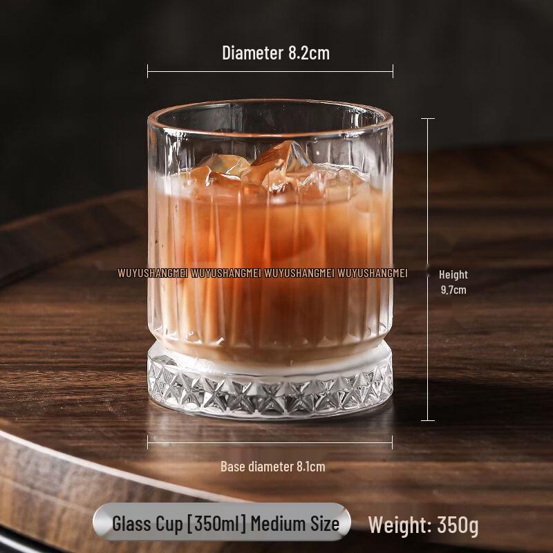 

LISM Retro Embossed Whiskey Glass